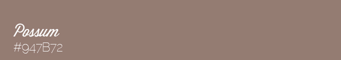 Colour swatch 947B72