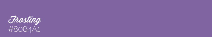 Colour swatch #8064A1