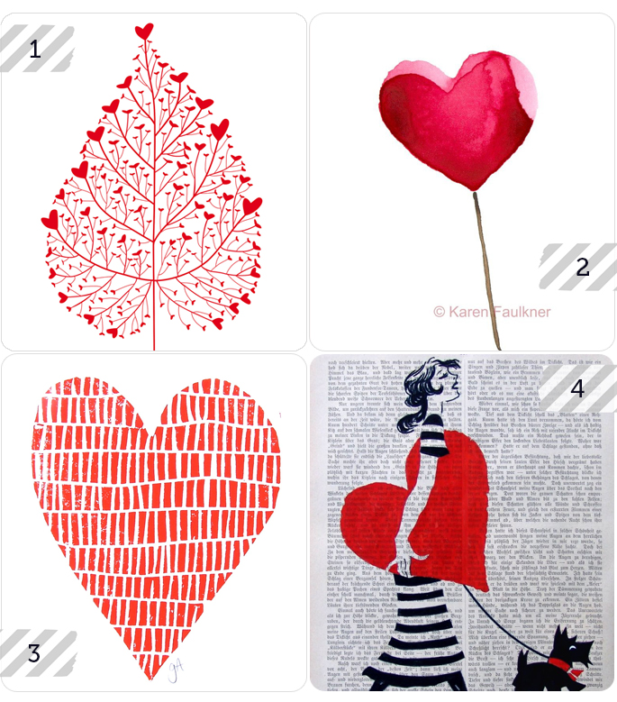 4 products that use a heart motif